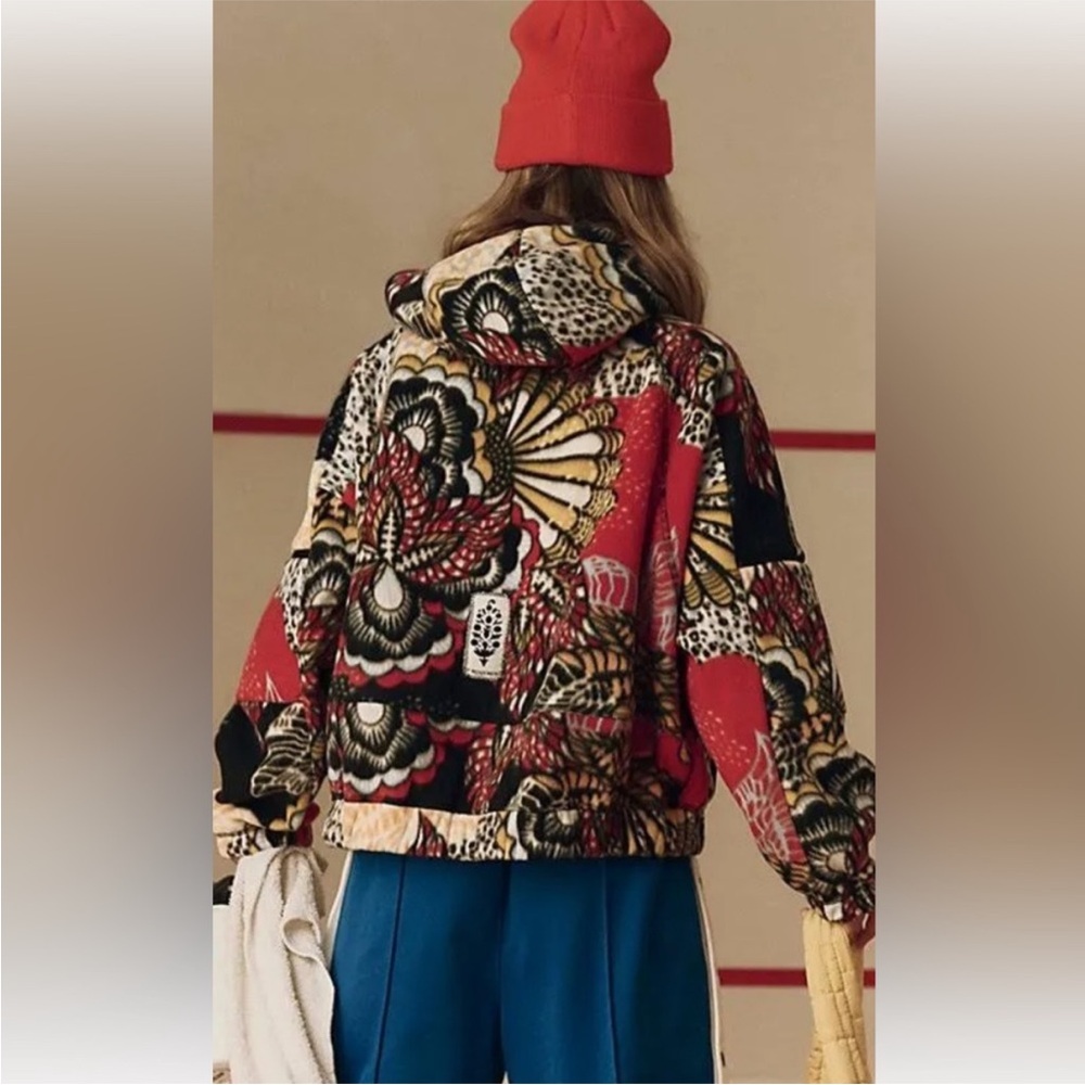 FP Movement Wild and Free Printed Fleece Pullover in Wildflower Retro NWT XS - Picture 3 of 5